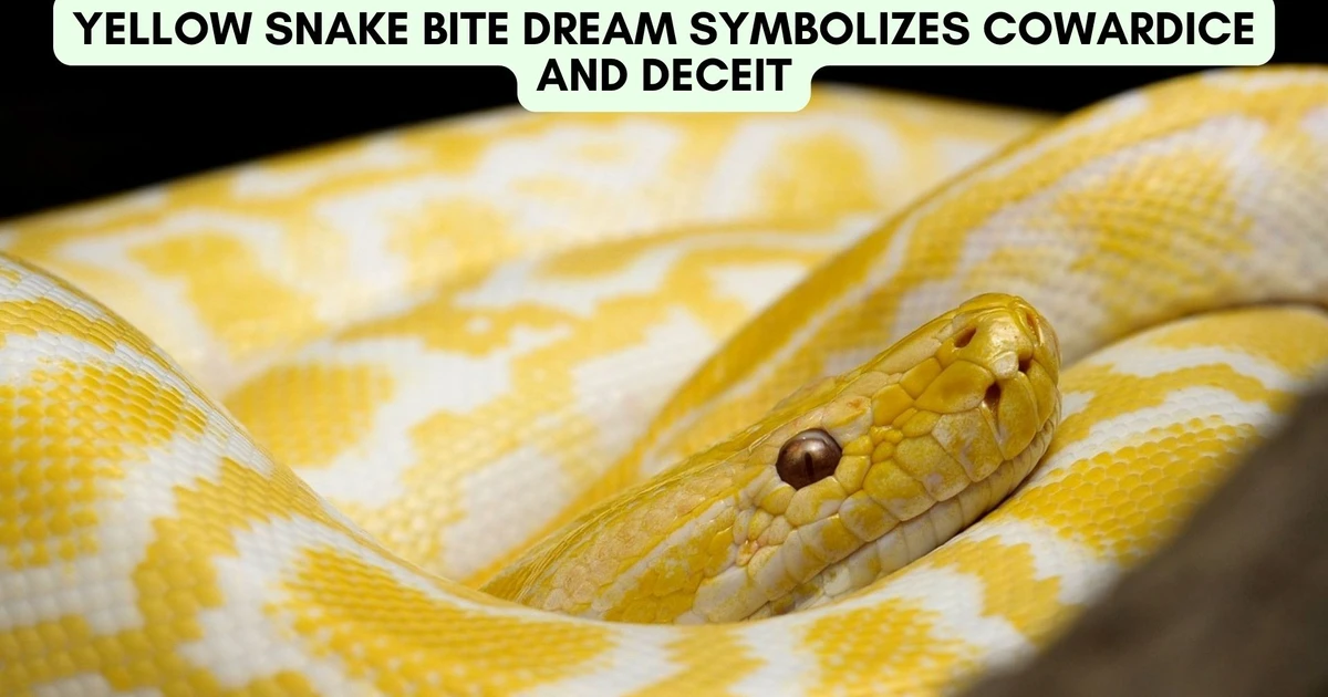 How To Interpret The Meanings Of A Yellow Snake Bite Dream?