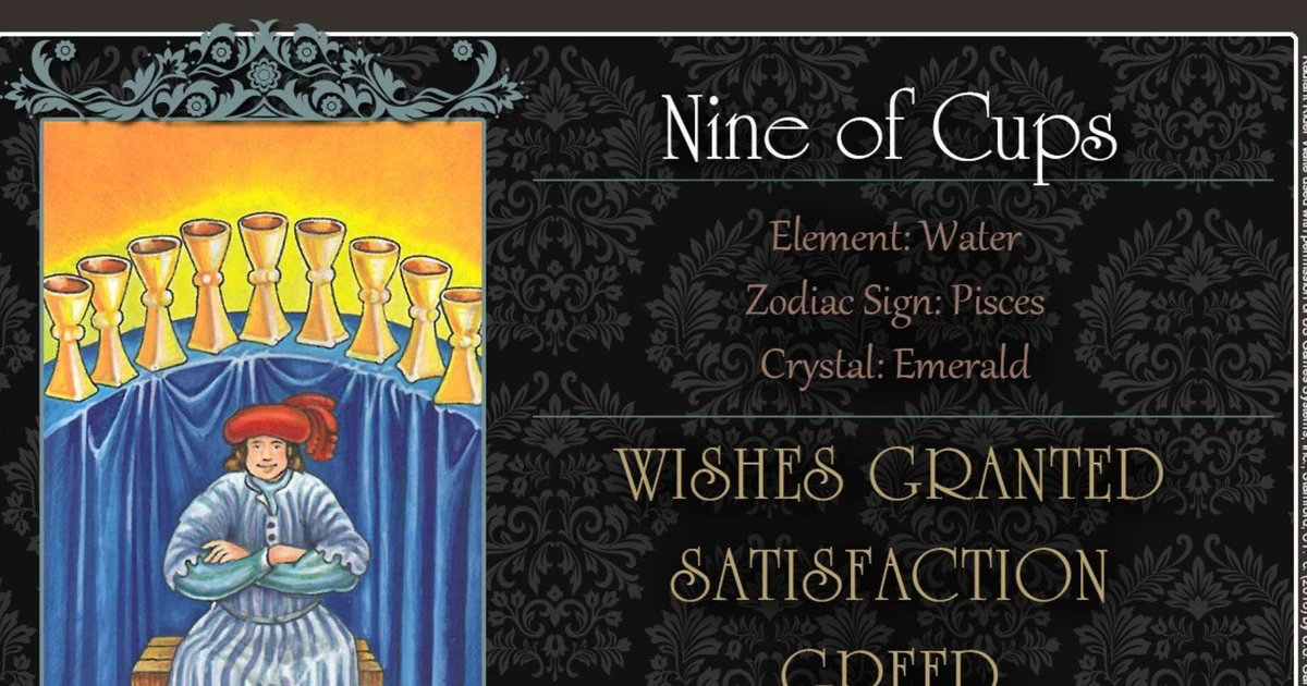 How Does The 9 Of Cups Symbolize Emotional Fulfillment?